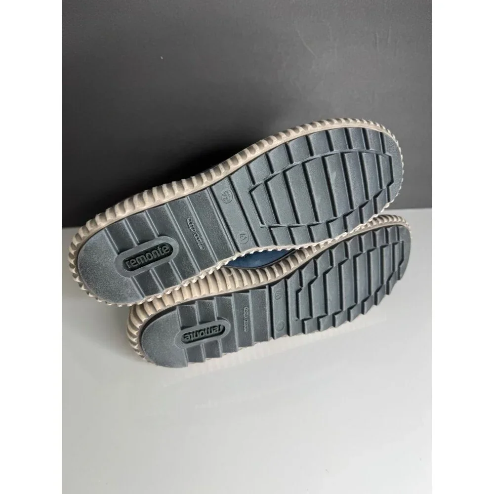 Remonte R8276-14 Liv 76 Baltic Royal Grey Leather High Top Sneaker 41 US 9.5 - Picture 8 of 8